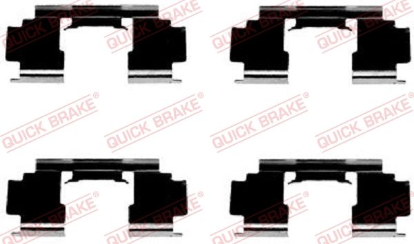 QUICK BRAKE Комплектующие, колодки дискового тормоза 109-1276